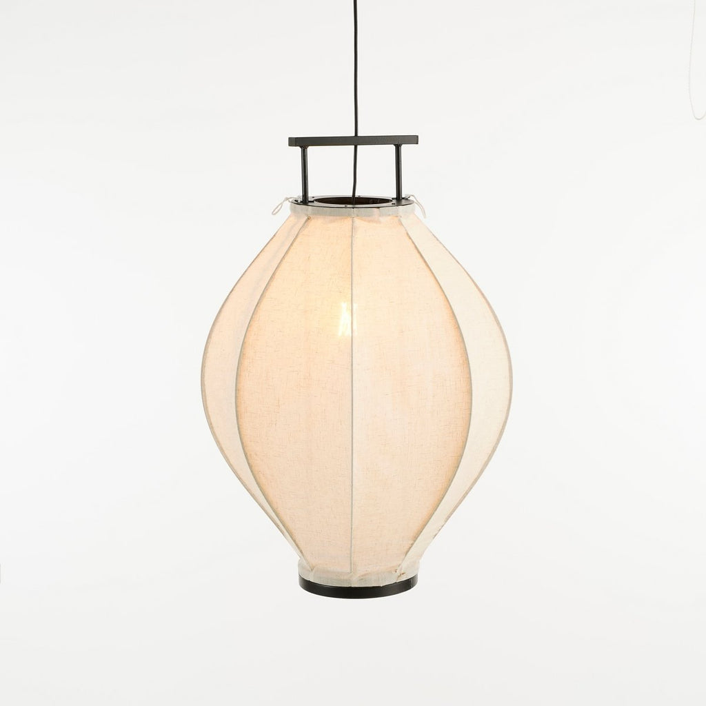 Pego Hanglamp - H73 x Ø54 cm - Linnen - Off-white