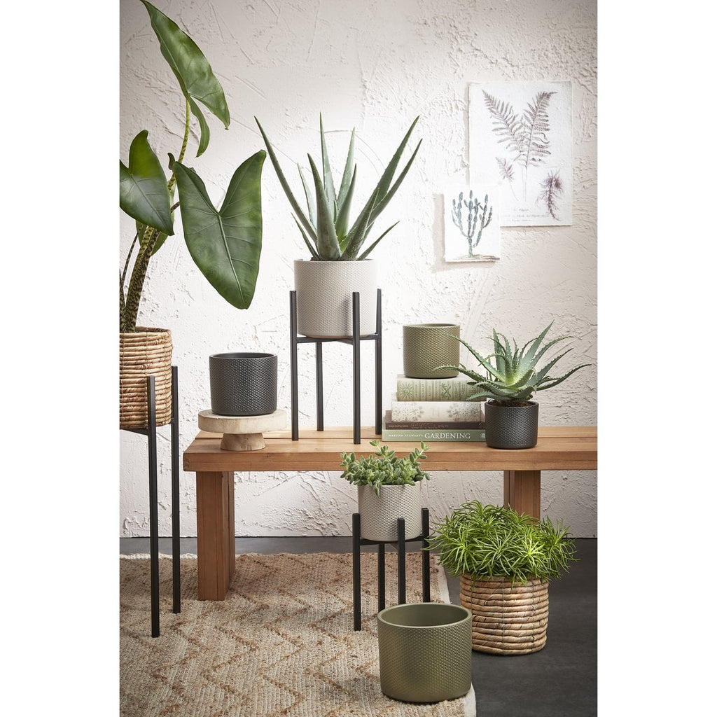 Plantenstandaard Ascot Zwart Mica Decorations