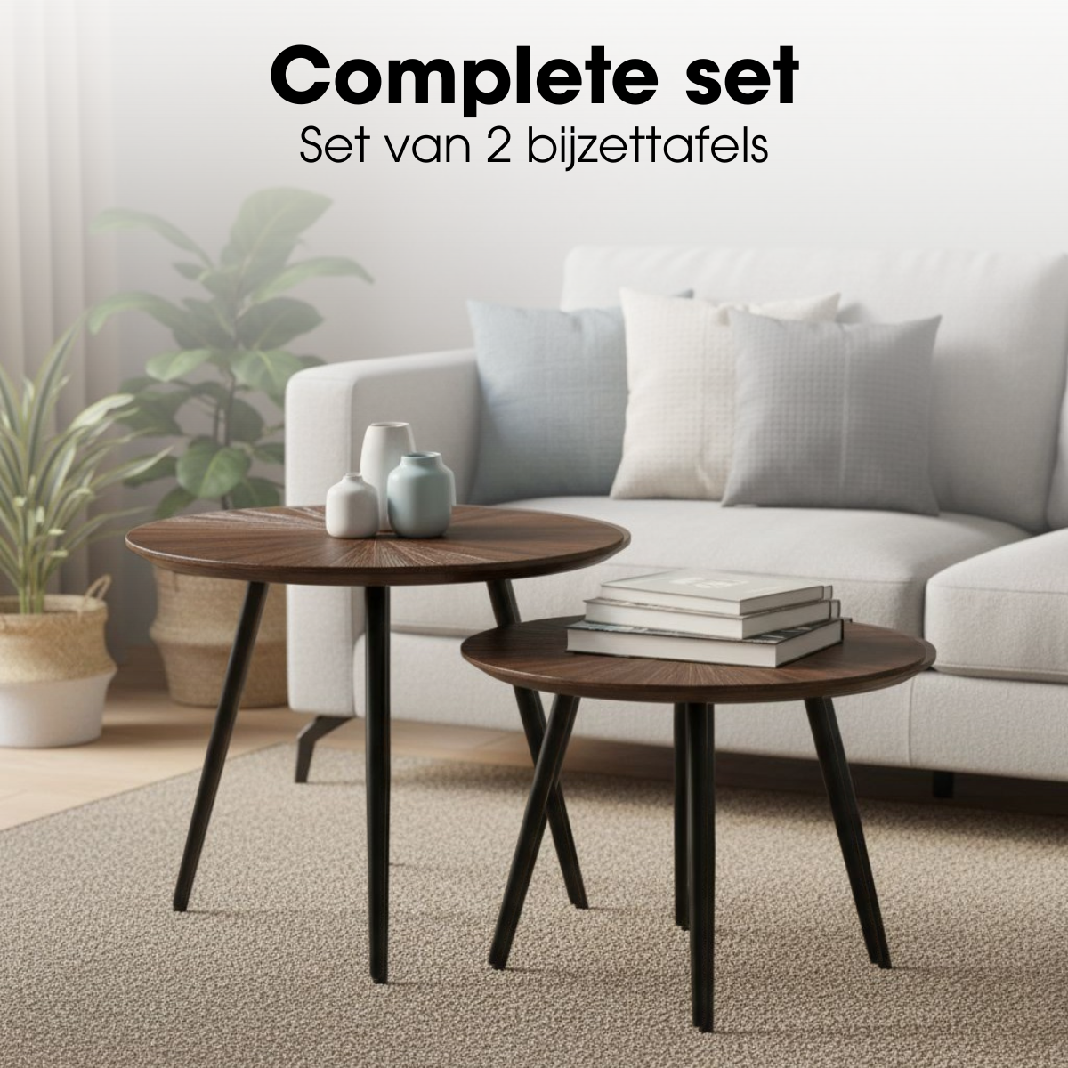 Bijzettafel Dane Bruin Mica Decorations