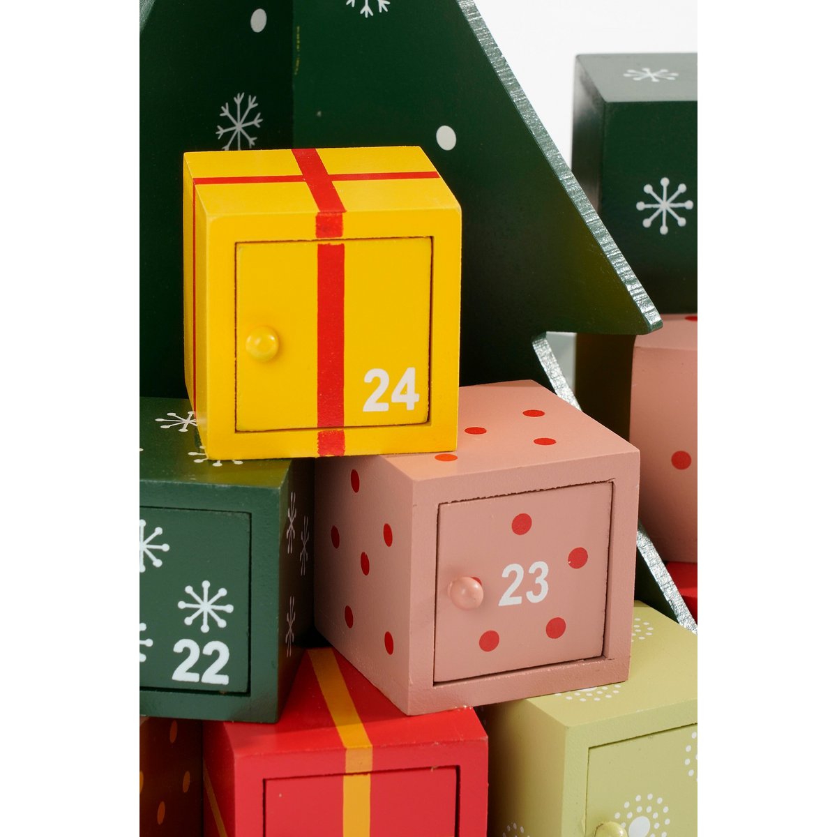 Adventskalender  Groen Mica Decorations