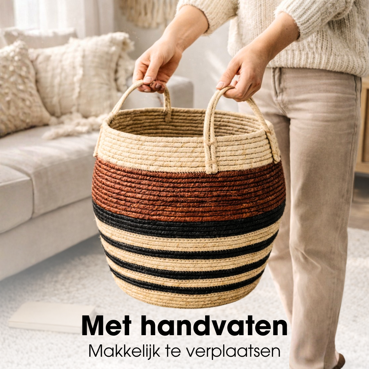 Opbergmand set  Bruin Mica Decorations