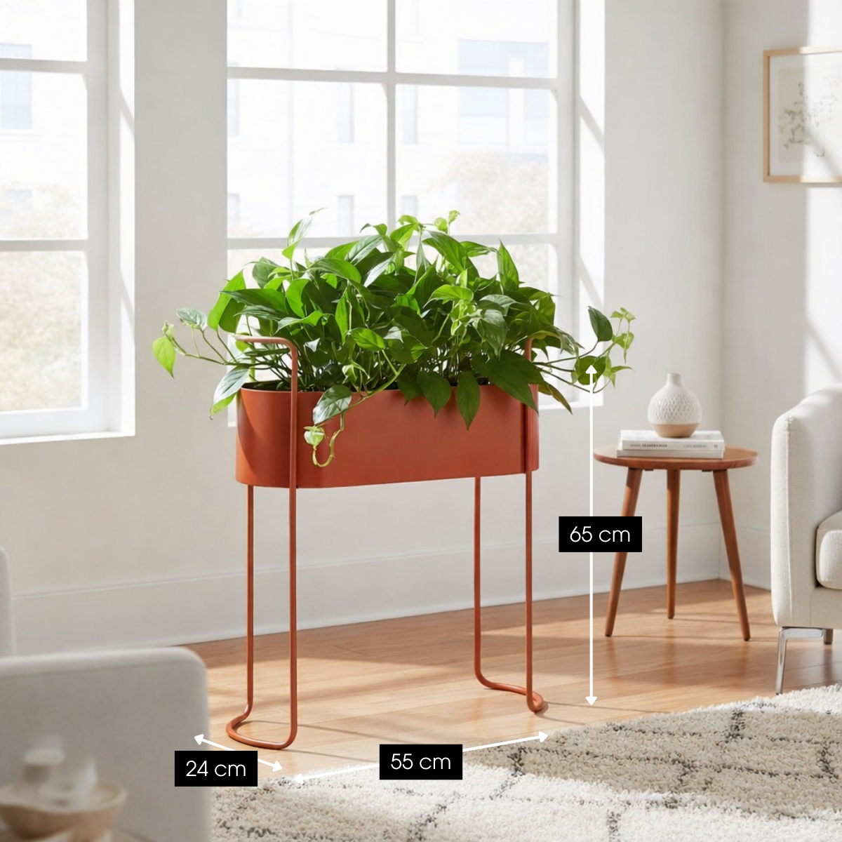 Bloempot binnen Moritz Rood Mica Decorations