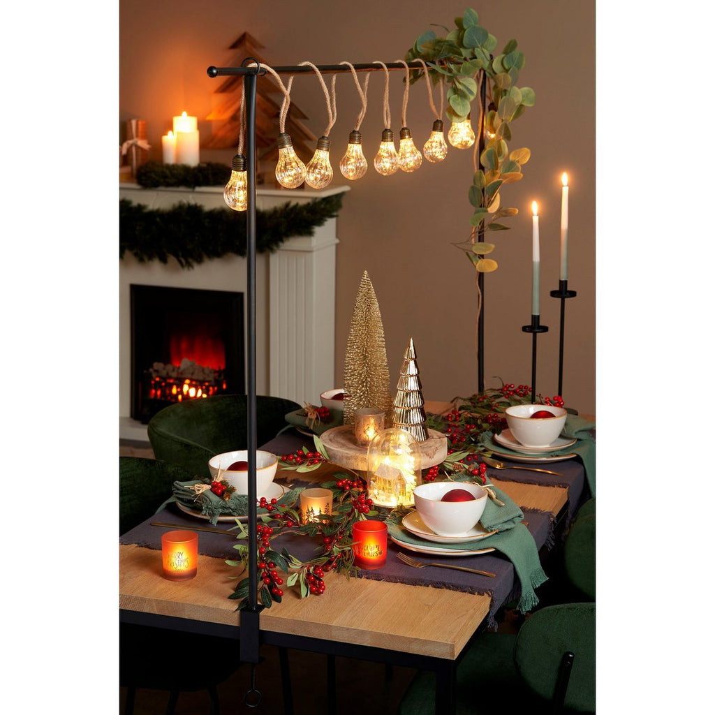 Tafelklem - H110 x L223-250 cm - Metaal - Zwart Mica Decorations