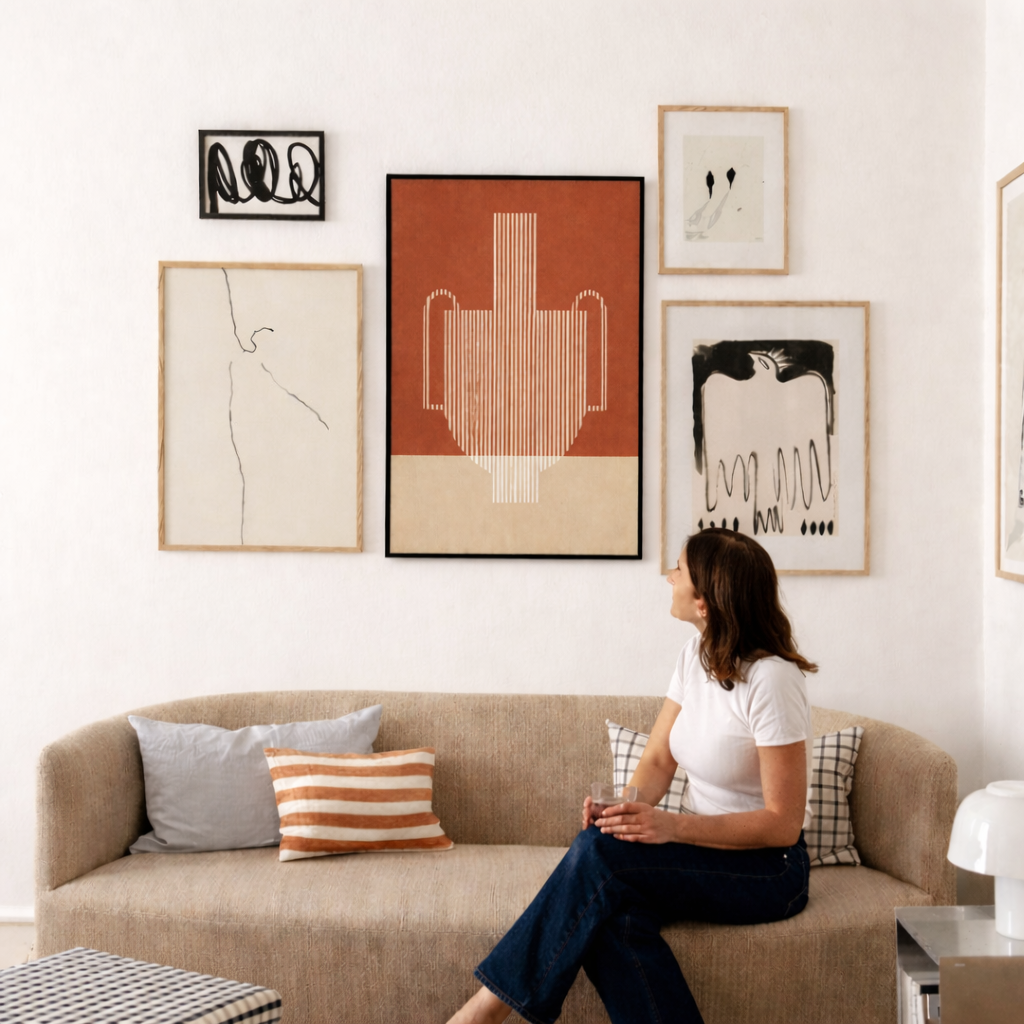 Wanddecoratie  Donkerbruin Mica Decorations