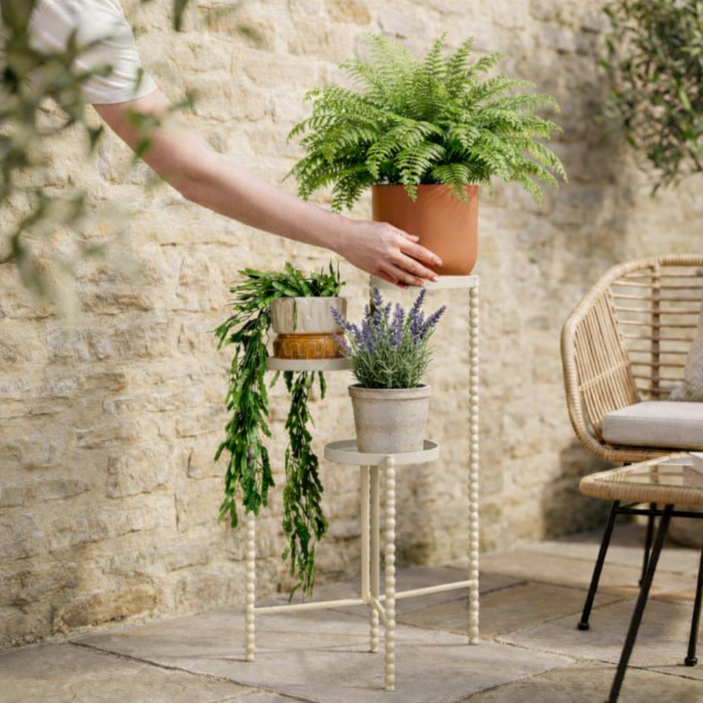 Plantenstandaard Salvo Gebroken wit Mica Decorations