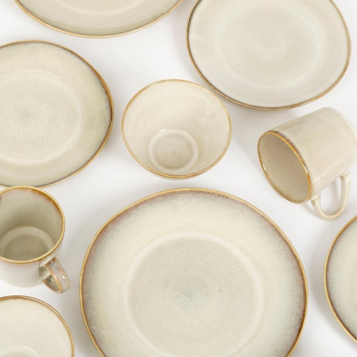 Servies set Racco Beige Mica Decorations