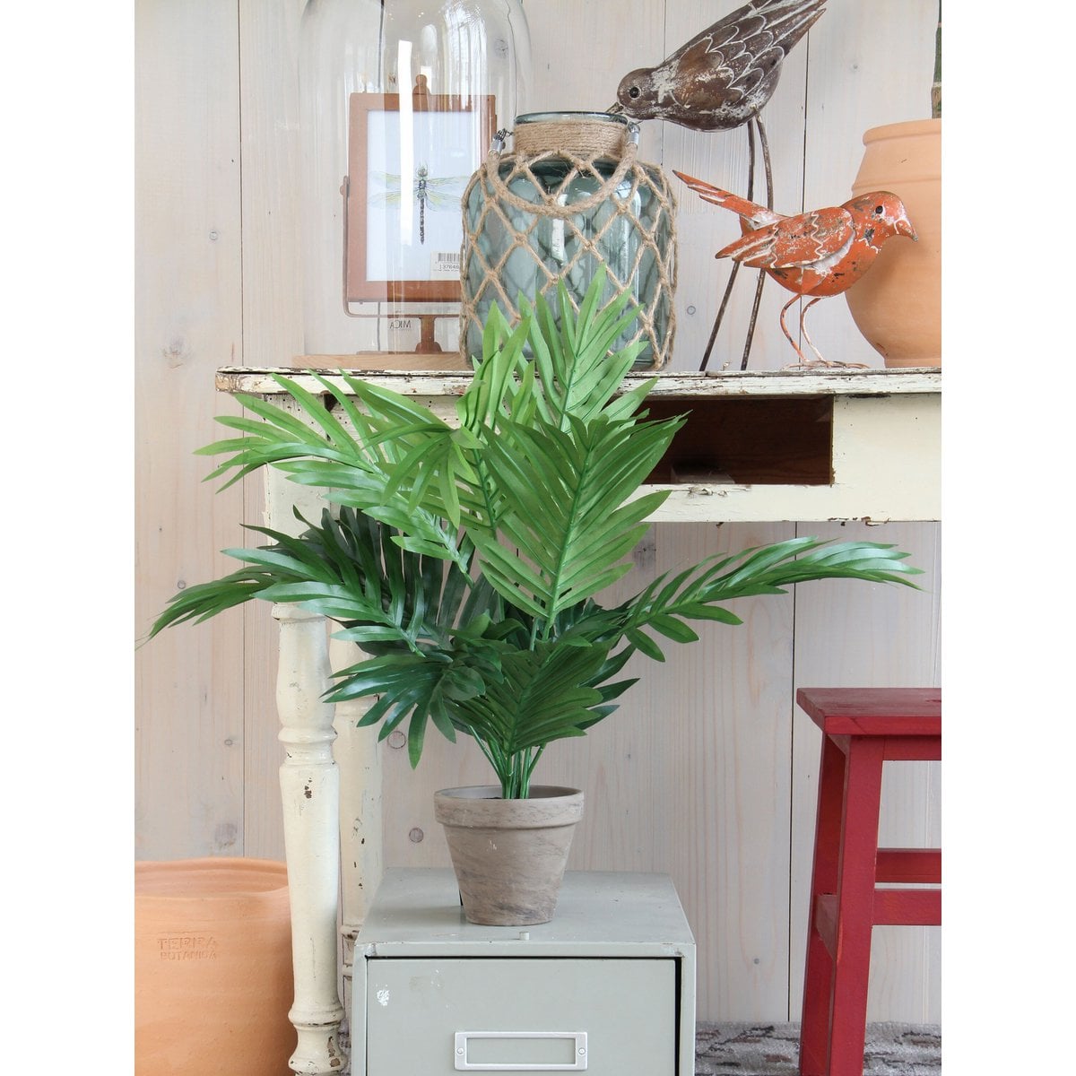 Kunstplant Areca palm Groen Mica Decorations