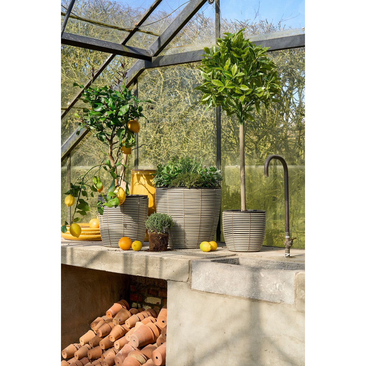 Laurierboom Kunstplant - H120 x Ø40 cm - Groen