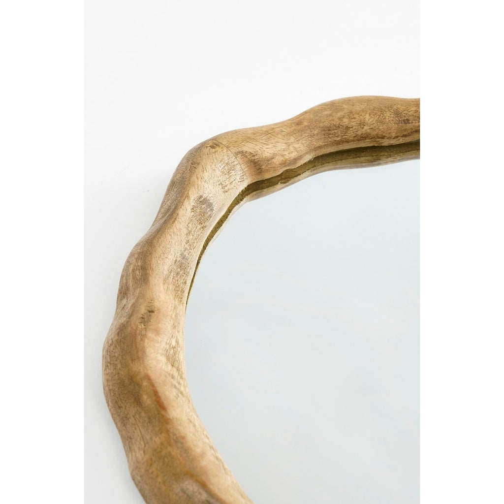 Nick Wandspiegel - L36 x B2 x H38 cm - FSC 100% - Mangohout - Donkerbruin