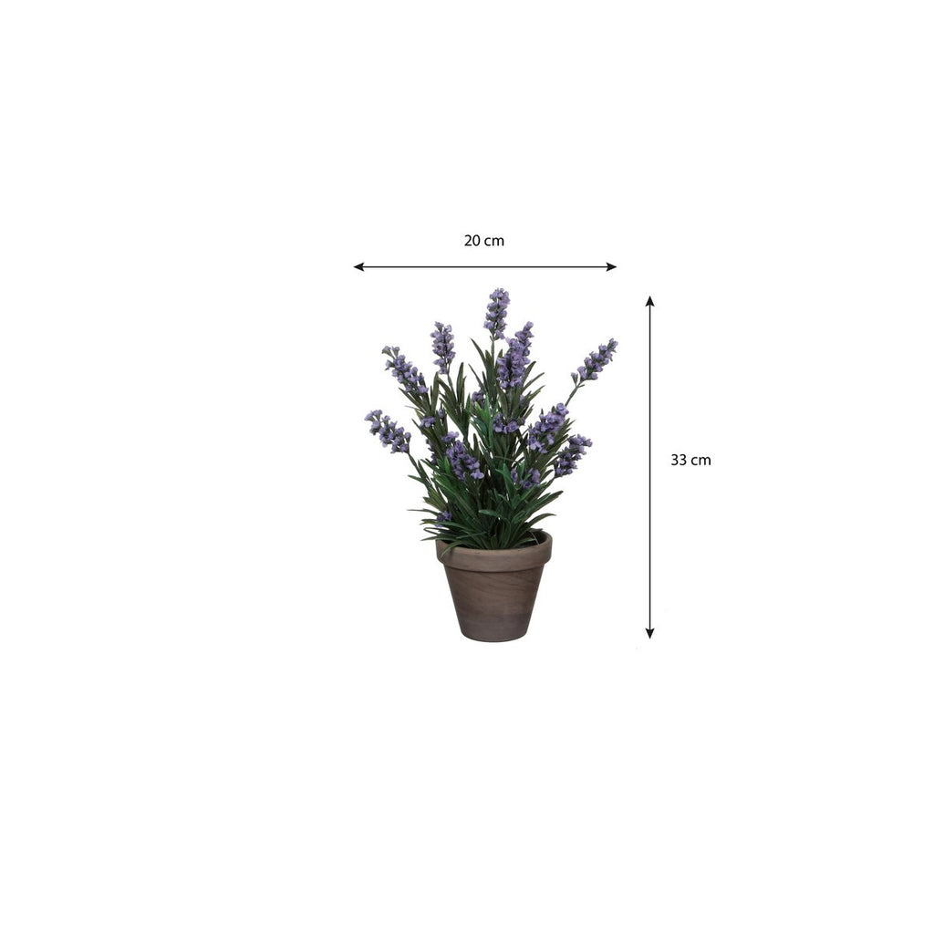 Lavendel Kunstplant in Bloempot Stan - H33 x Ø20 cm - Blauw