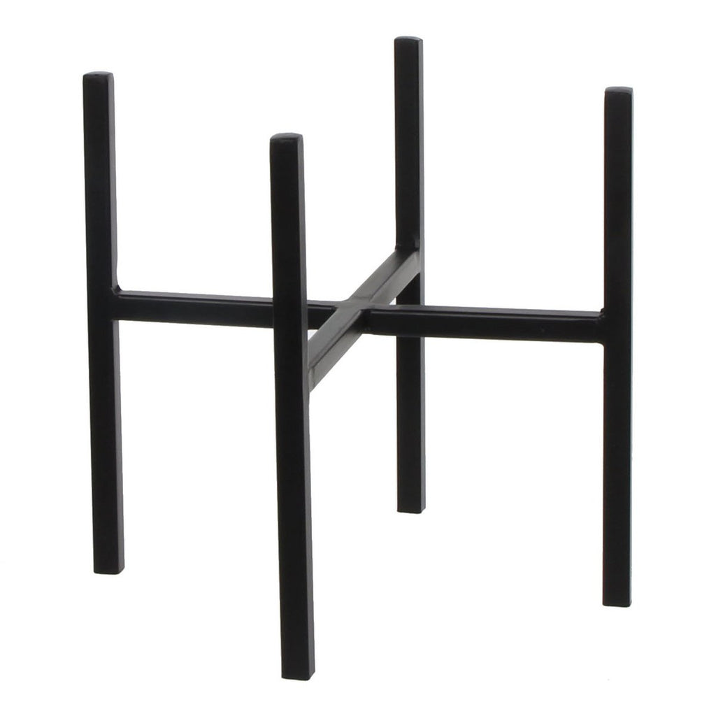 Ascot Plantenstandaard - L24 x B24 x H25 cm - Metaal - Zwart