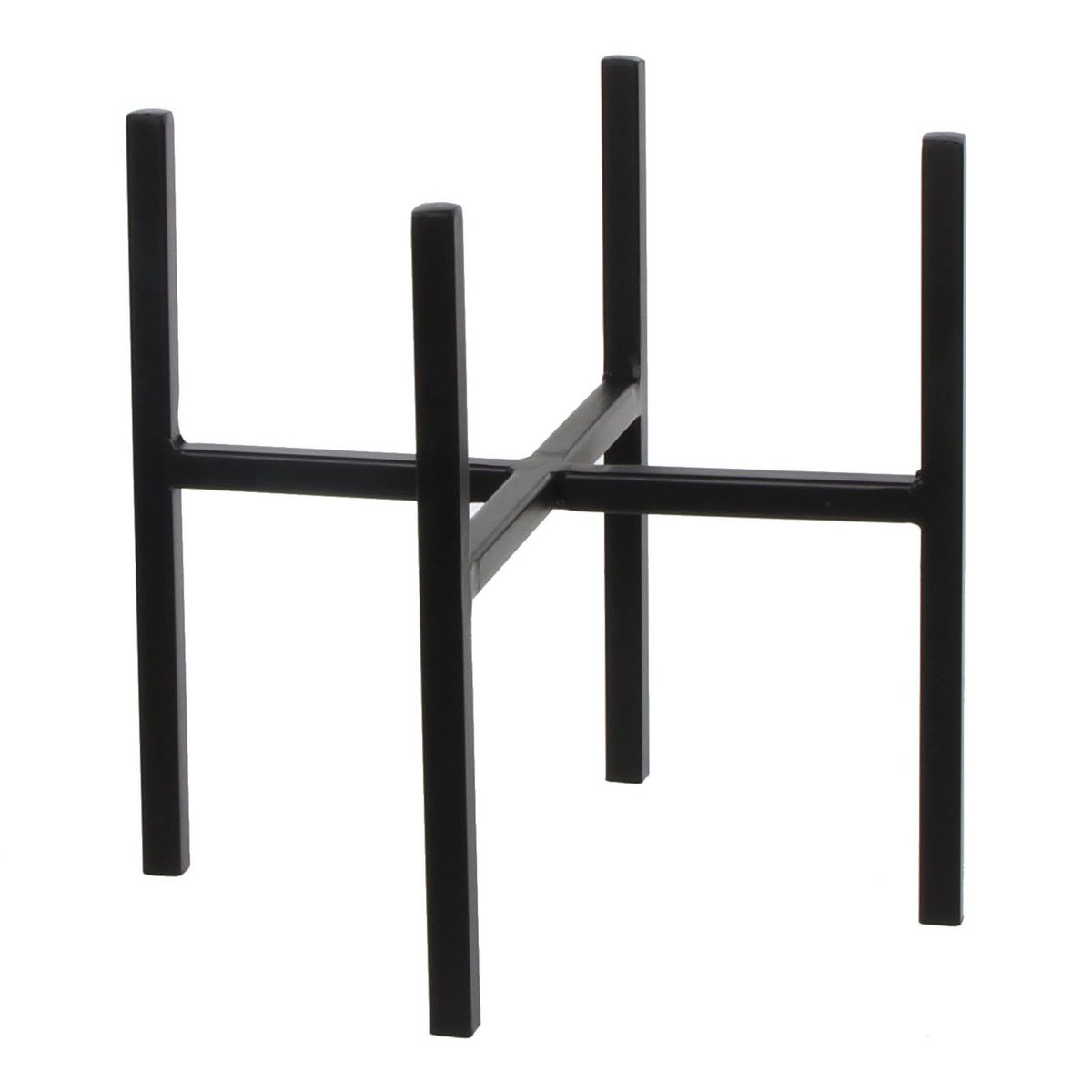 Ascot Plantenstandaard - L24 x B24 x H25 cm - Metaal - Zwart