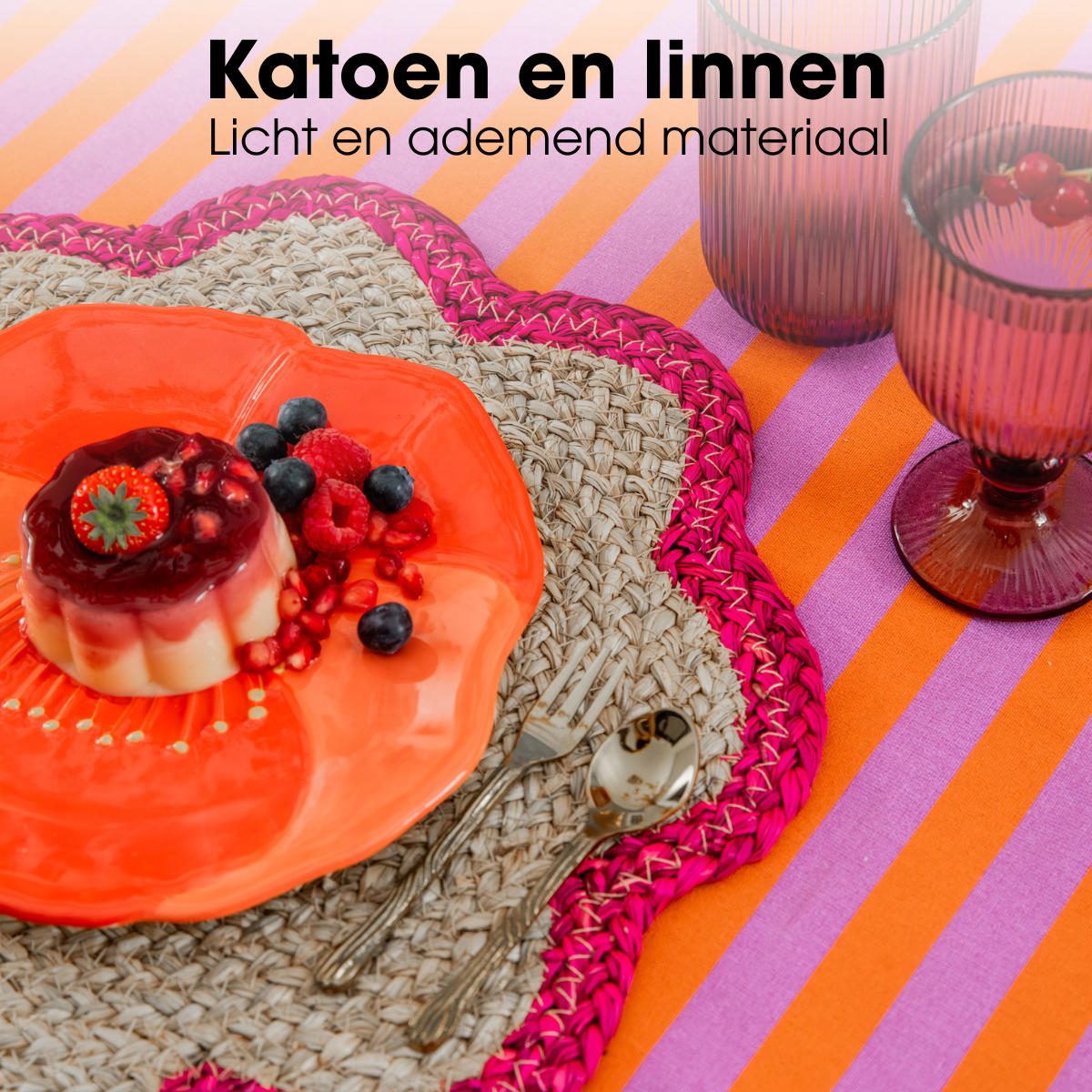 Tafellaken  Oranje Mica Decorations