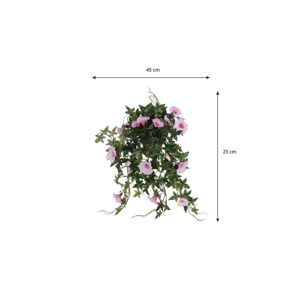 Kunst hangplant  Roze Mica Decorations