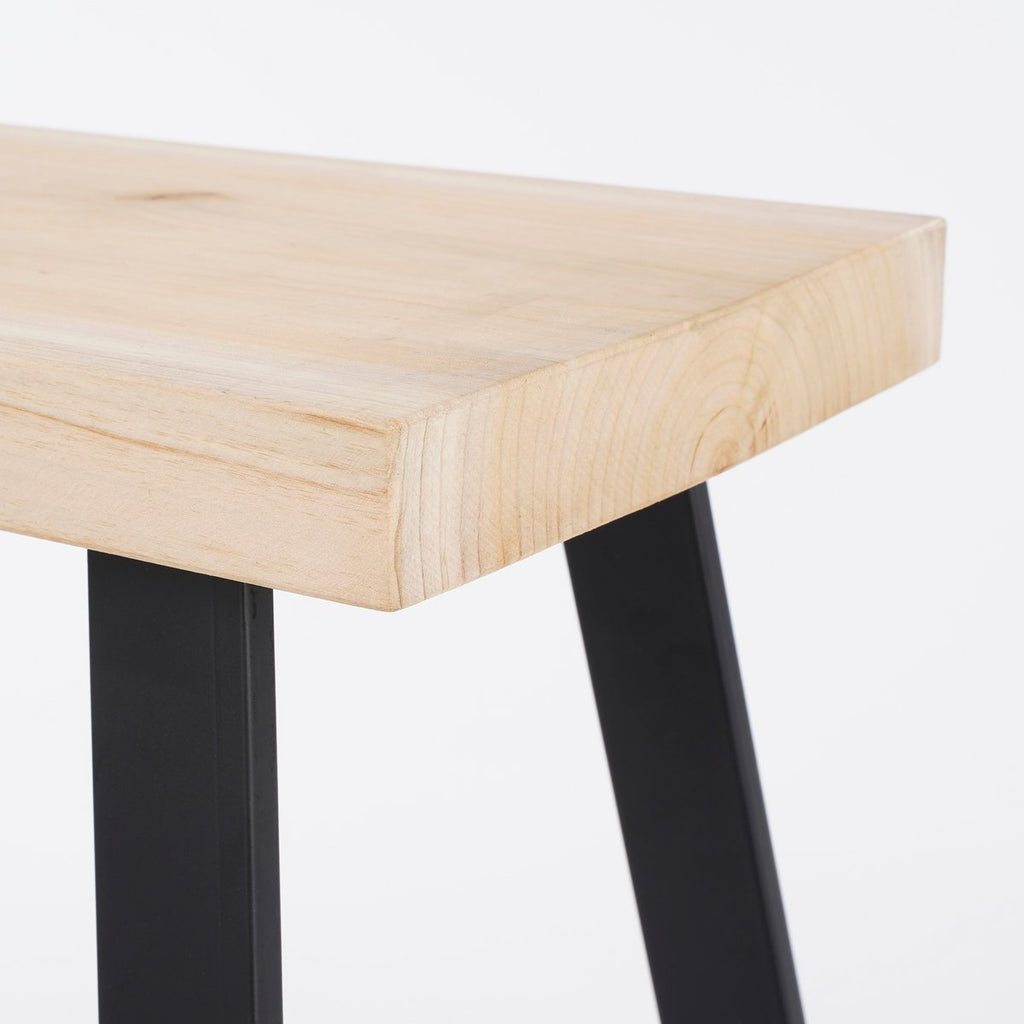 Plano Bank - L92 x B31 x H46 cm - Vurenhout - Lichtbruin Mica Decorations