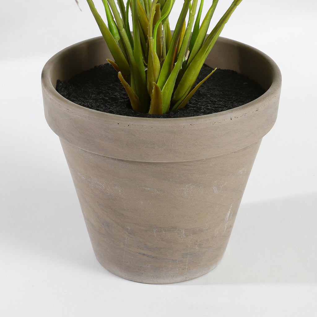 Begonia Kunstplant in Bloempot Stan - H40 x Ø38 cm - Rood