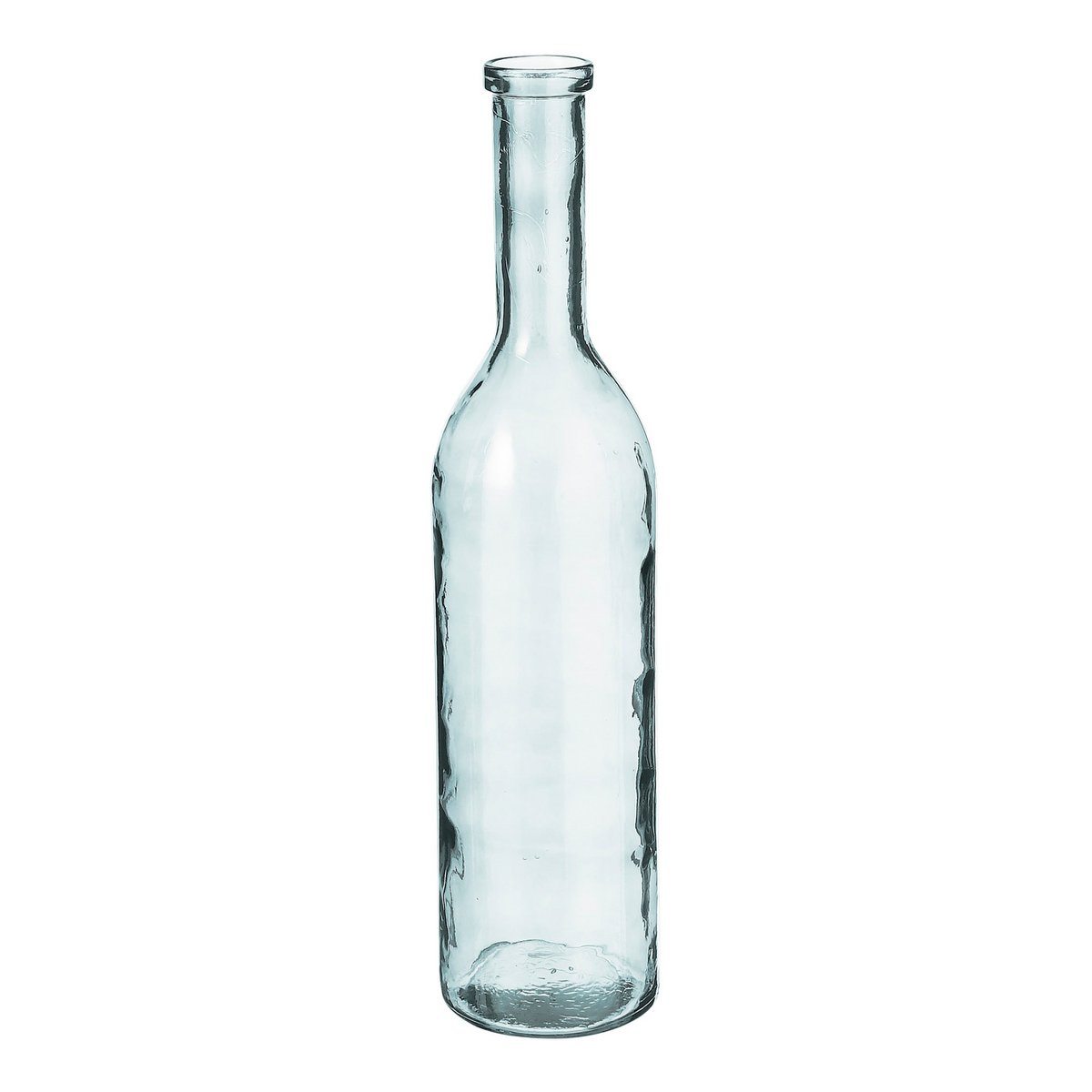 Rioja Fles Vaas - H75 x Ø18 cm - Gerecycled Glas - Transparant