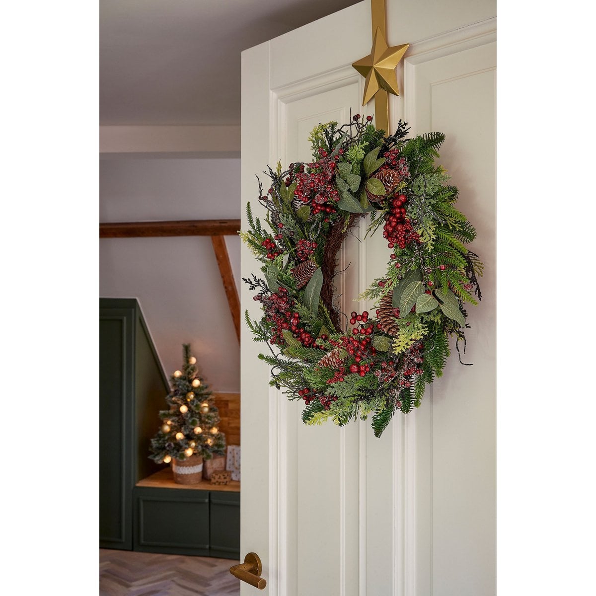 Kerstkrans Bodi Rood Mica Decorations