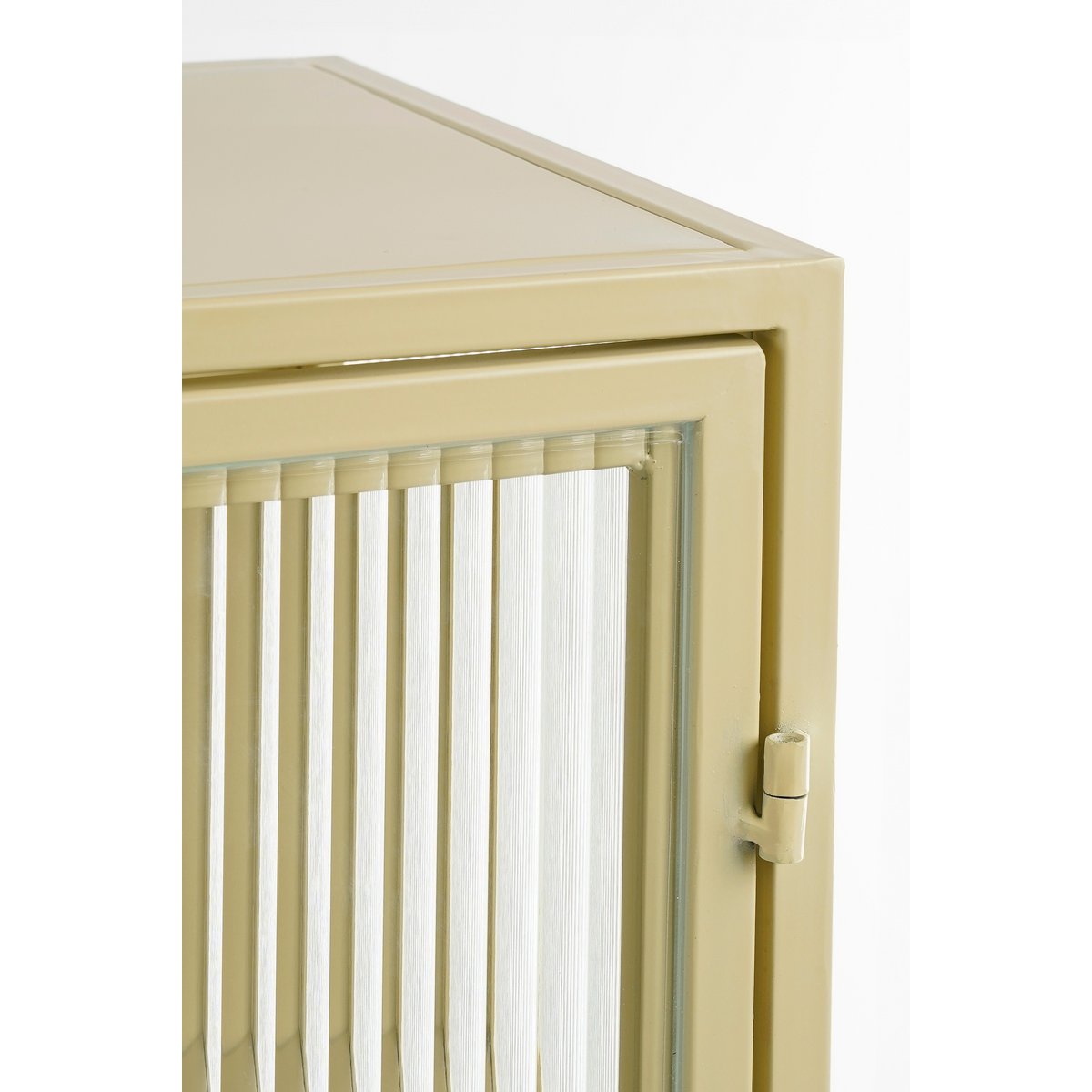 Clifton Opbergkast met Deuren - L38 x B35 x H90 cm - Metaal - Beige