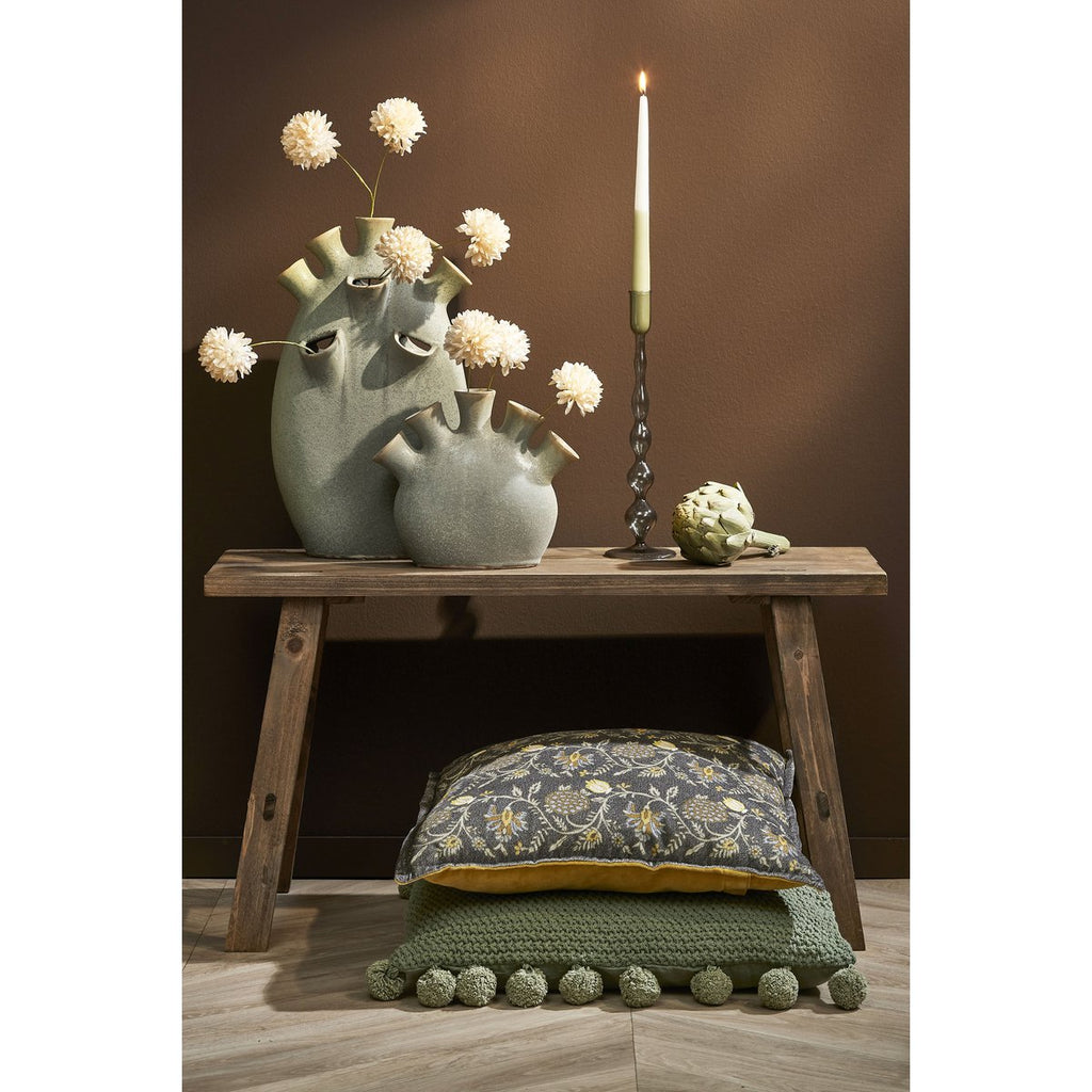 Bold Houten Bankje - L80 x B37 x H44 cm - Gerecycled Hout - Bruin Mica Decorations