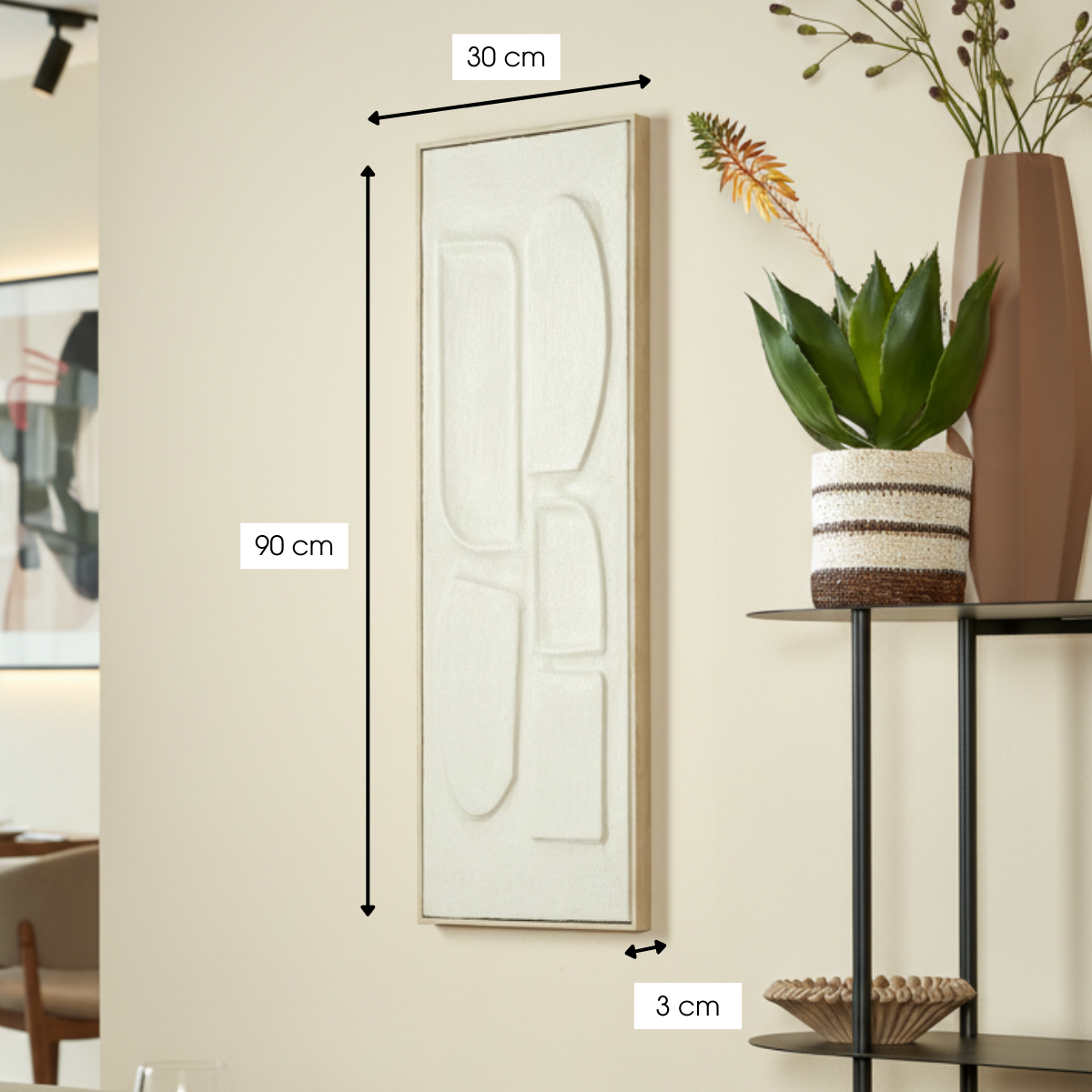 Wanddecoratie  Gebroken wit Mica Decorations