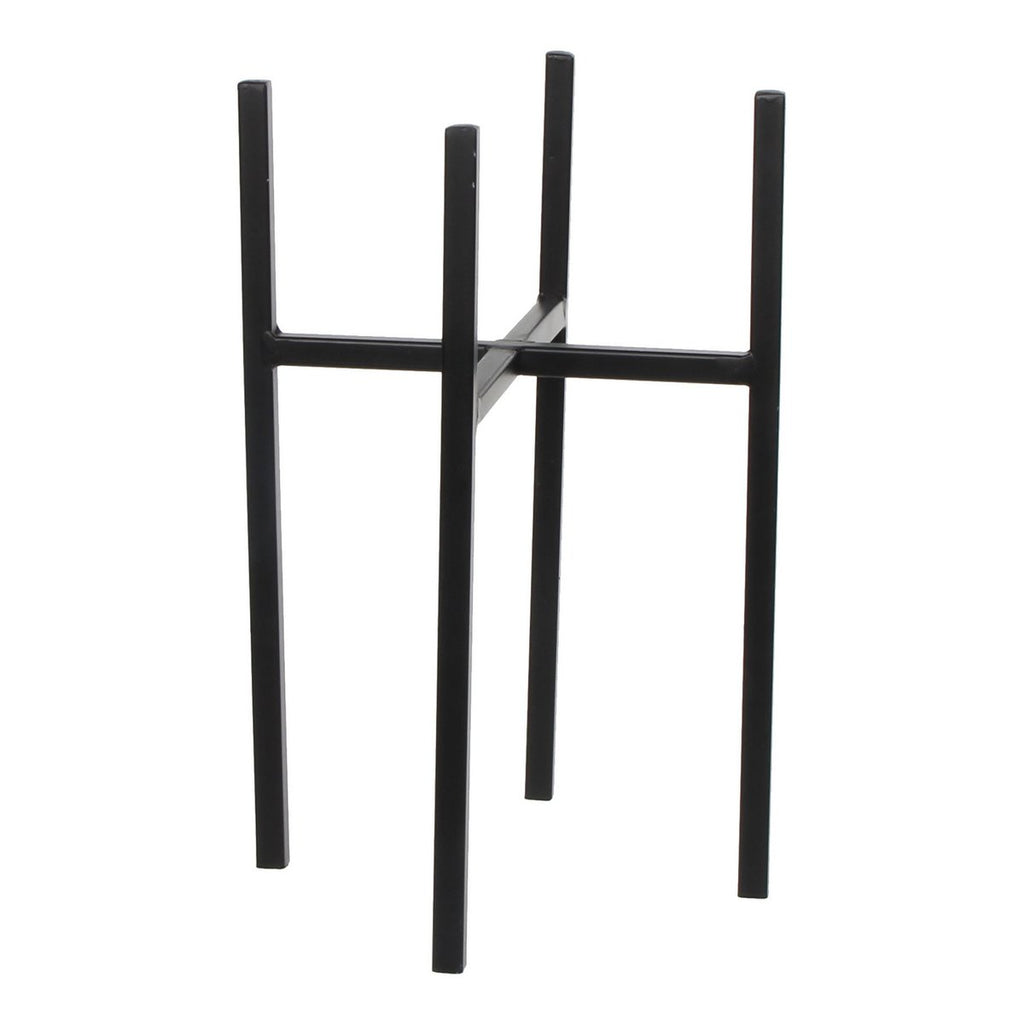 Ascot Plantenstandaard - L21 x B21 x H35 cm - Metaal - Zwart