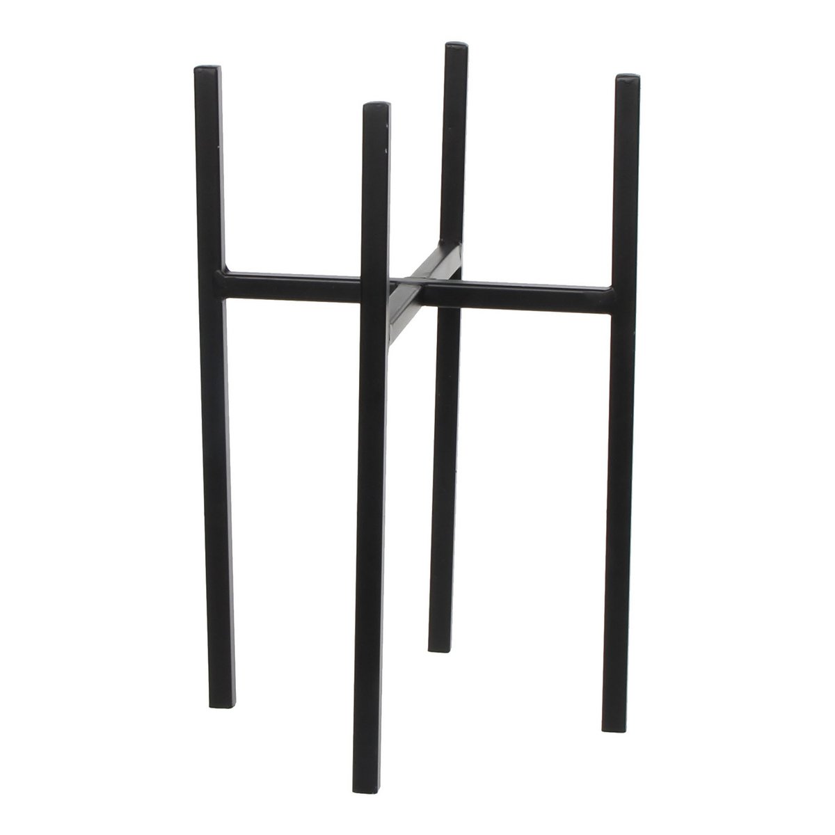 Ascot Plantenstandaard - L21 x B21 x H35 cm - Metaal - Zwart