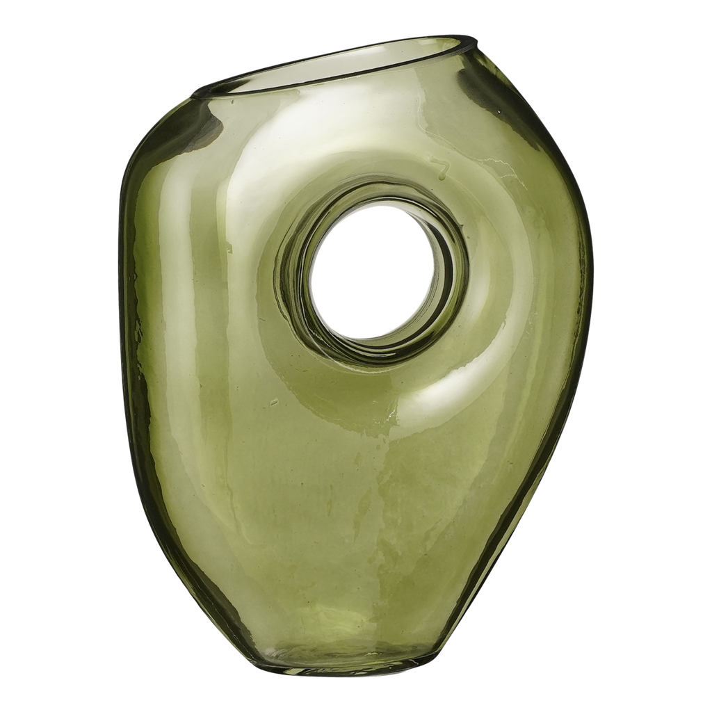 Jay Vaas - L18 x B8 x H23 cm - Glas - Lichtgroen