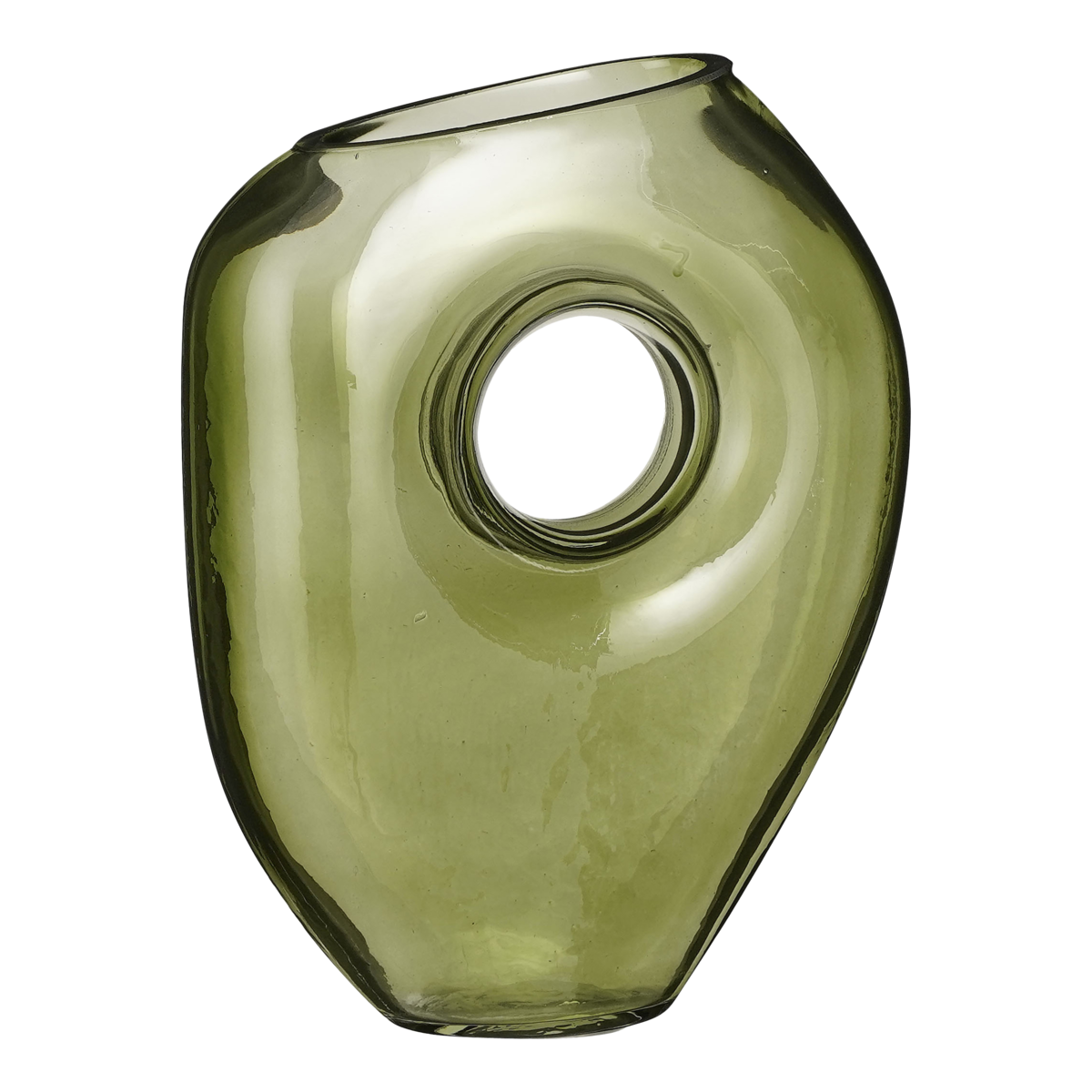 Jay Vaas - L18 x B8 x H23 cm - Glas - Lichtgroen