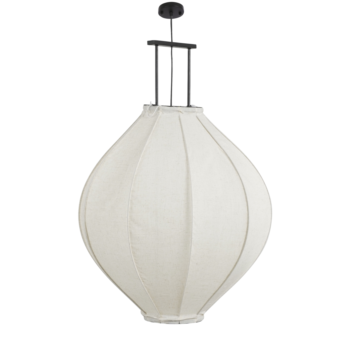 Pego Hanglamp - H94 x Ø70 cm - Linnen - Off White Mica Decorations