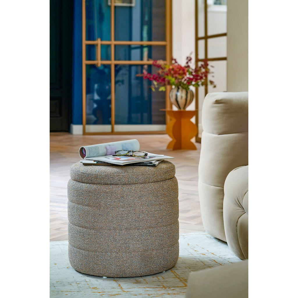 Poef Pouffe Beige Mica Decorations