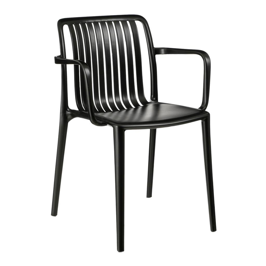 Paloma Tuinstoel - L53 x B53 x H78 cm - Polypropyleen - Zwart