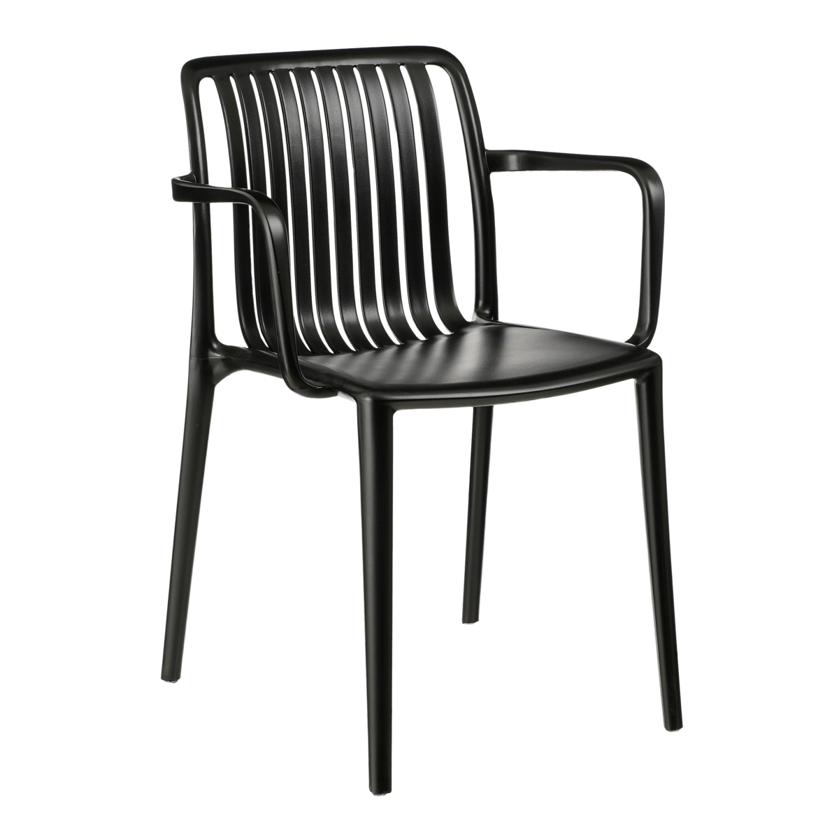 Paloma Tuinstoel - L53 x B53 x H78 cm - Polypropyleen - Zwart