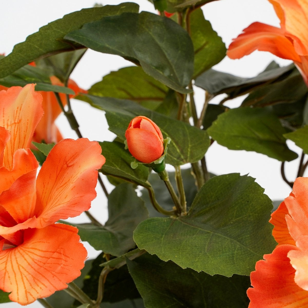 Kunstplant Hibiscus Oranje Mica Decorations