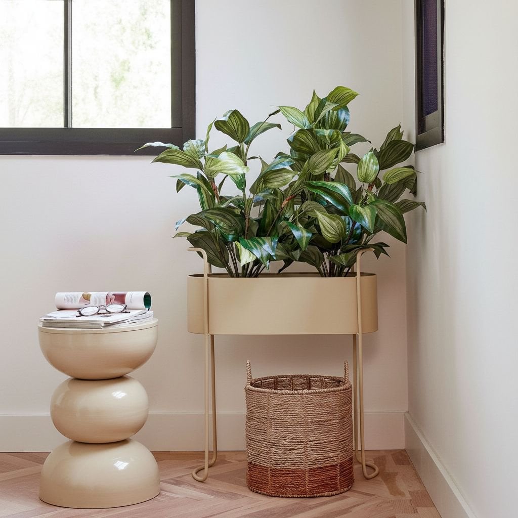 Bloempot binnen Moritz Beige Mica Decorations