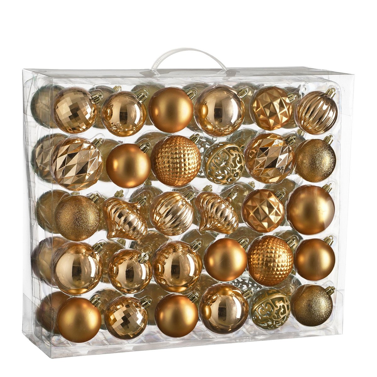 Kerstballen set  Koper Mica Decorations