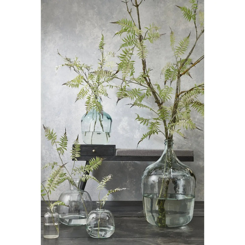 Diego Fles Vaas - H56 x Ø40 cm - Gerecycled Glas - Transparant Mica Decorations