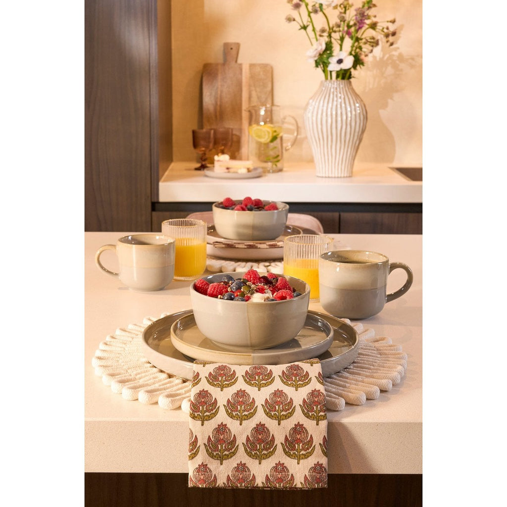 Servies set Ozzu Grijs Mica Decorations