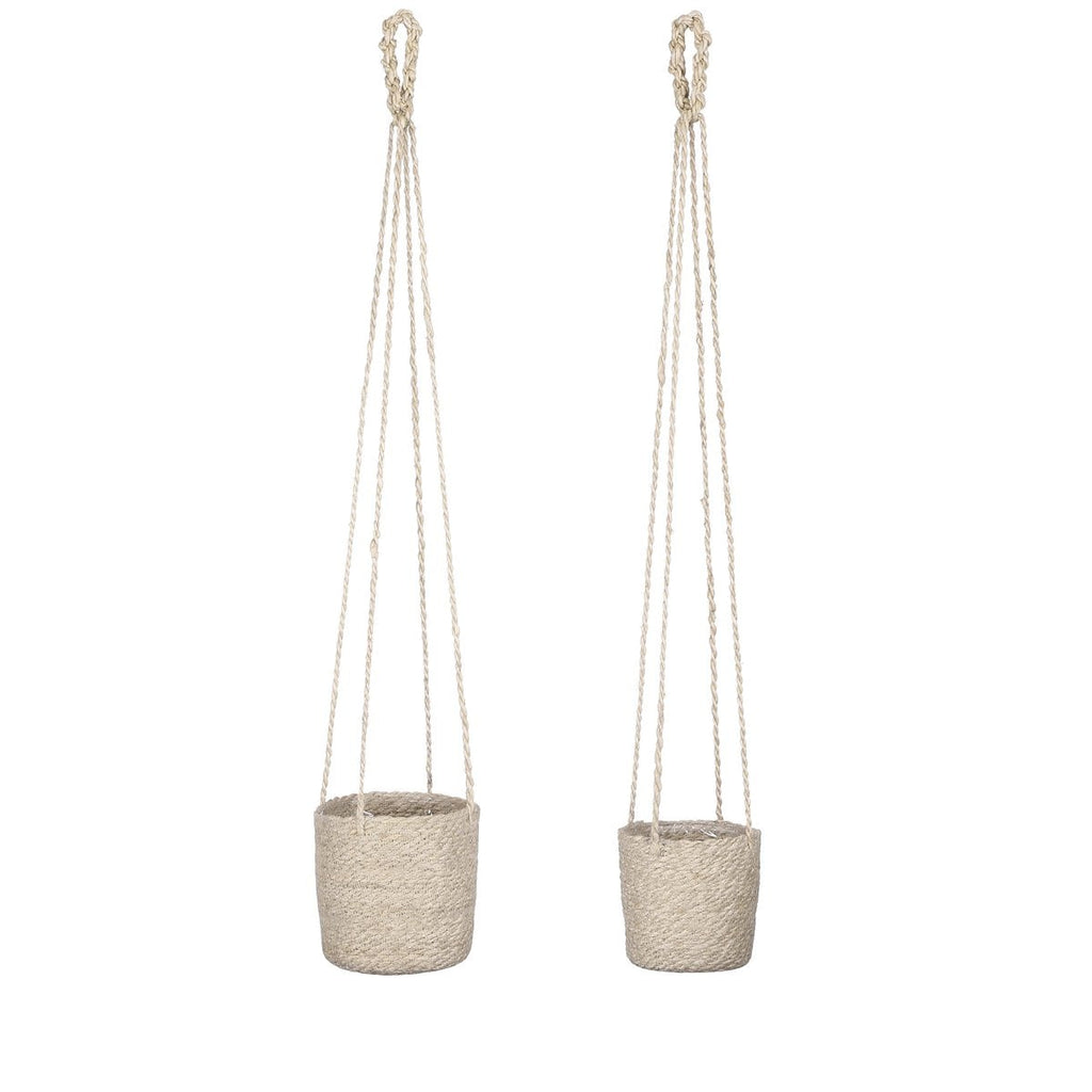 Plantenmand set Atlantic Crème Mica Decorations