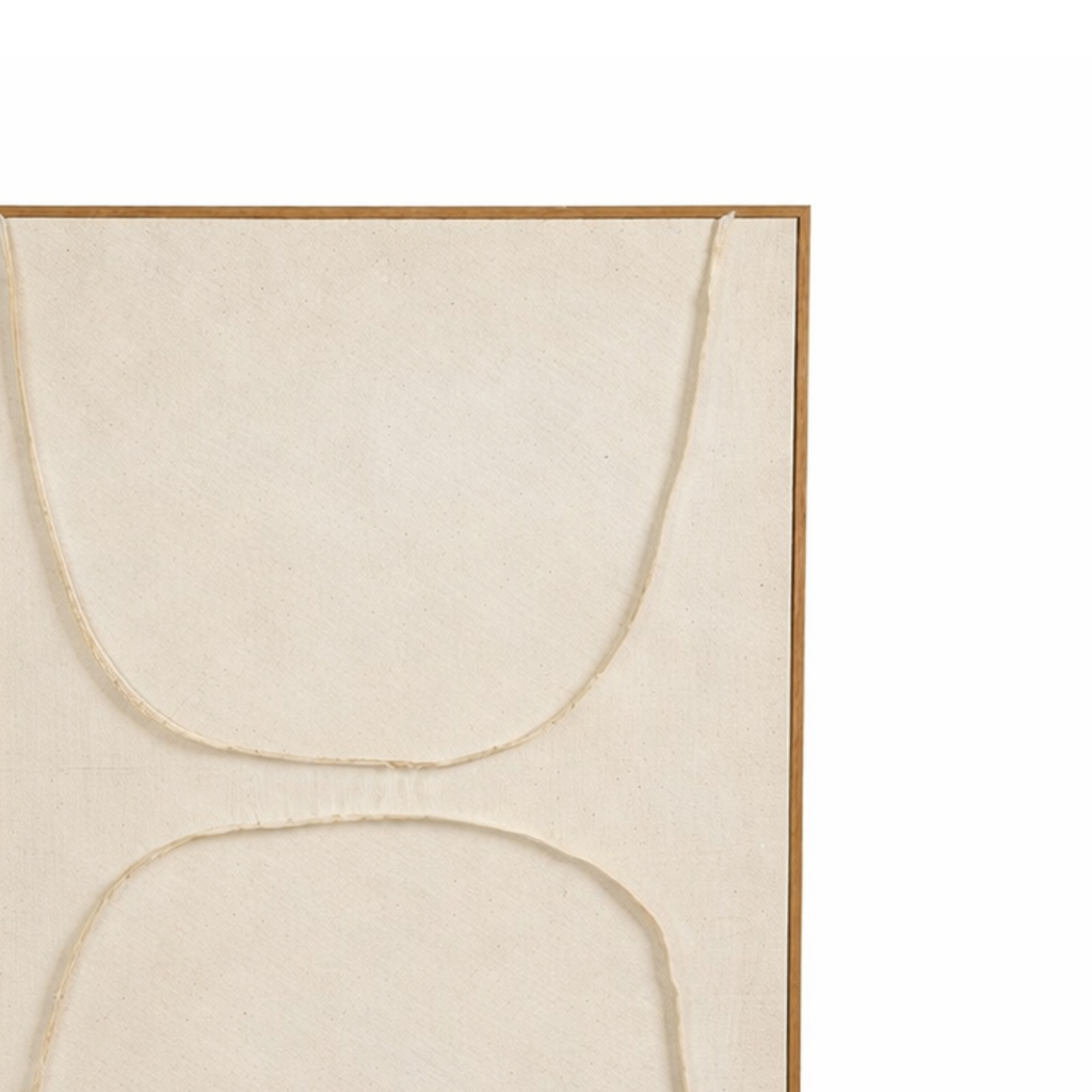 Wanddecoratie  Beige Mica Decorations