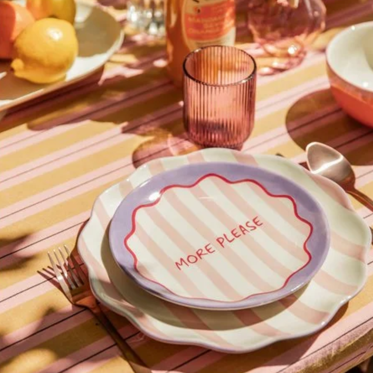 Tafellaken  Oker Mica Decorations