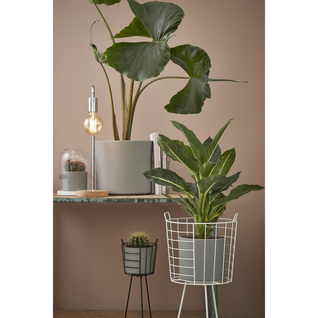 Era Bloempot - H31 x Ø33 cm - Ruw - Lichtgrijs