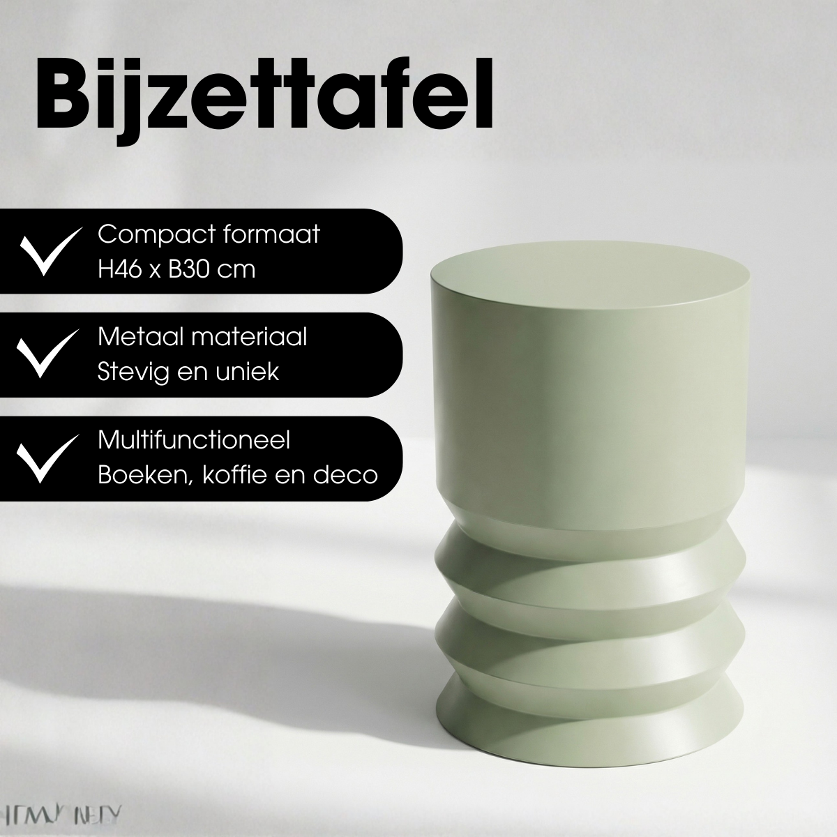 Bijzettafel Mart Groen Mica Decorations
