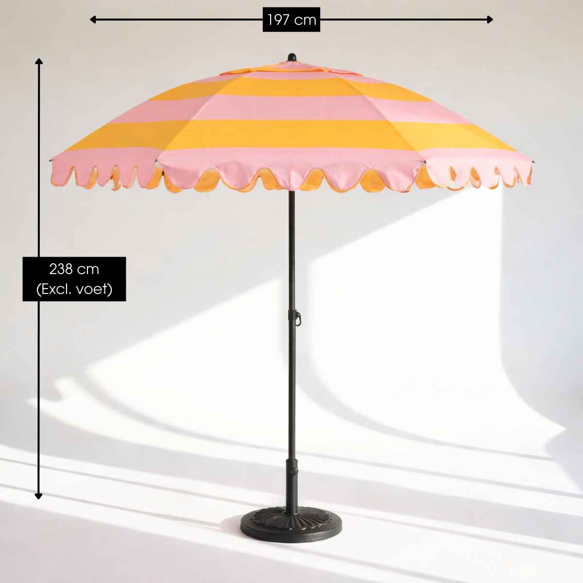 Parasol  Geel Mica Decorations