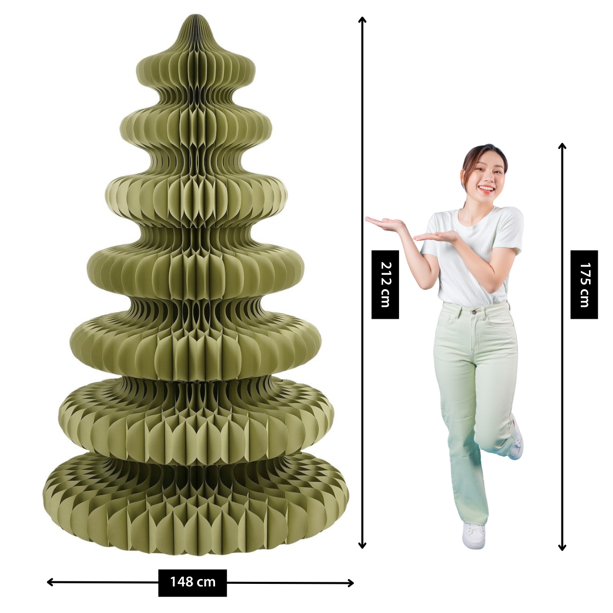 Decoratieve kerstboom  Groen Mica Decorations
