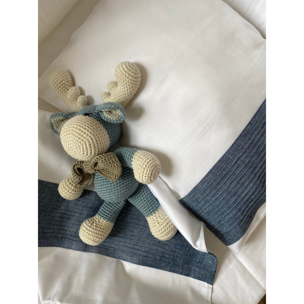 GESTREEPT beddengoed