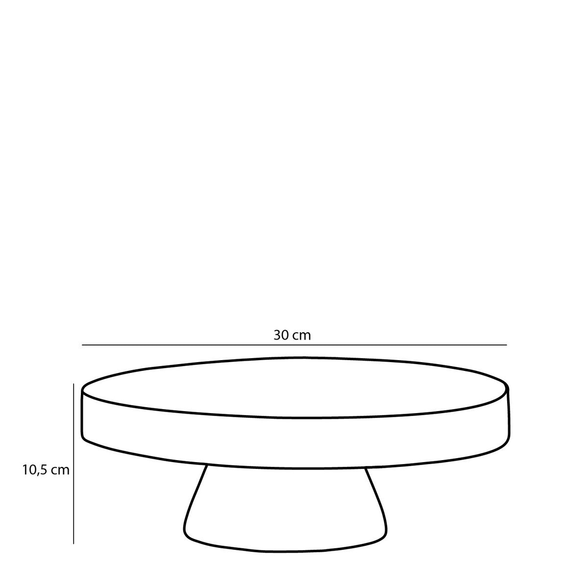 Pia Plantenstandaard - H11 x Ø30 cm - Hout - Lichtbruin Mica Decorations