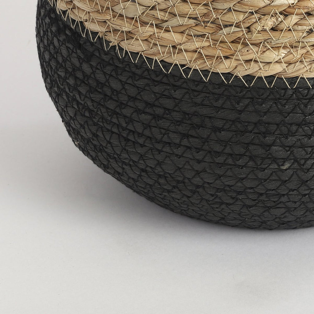 Jorck Plantenmand - Set van 3 - H24 x Ø26 cm - Zwart