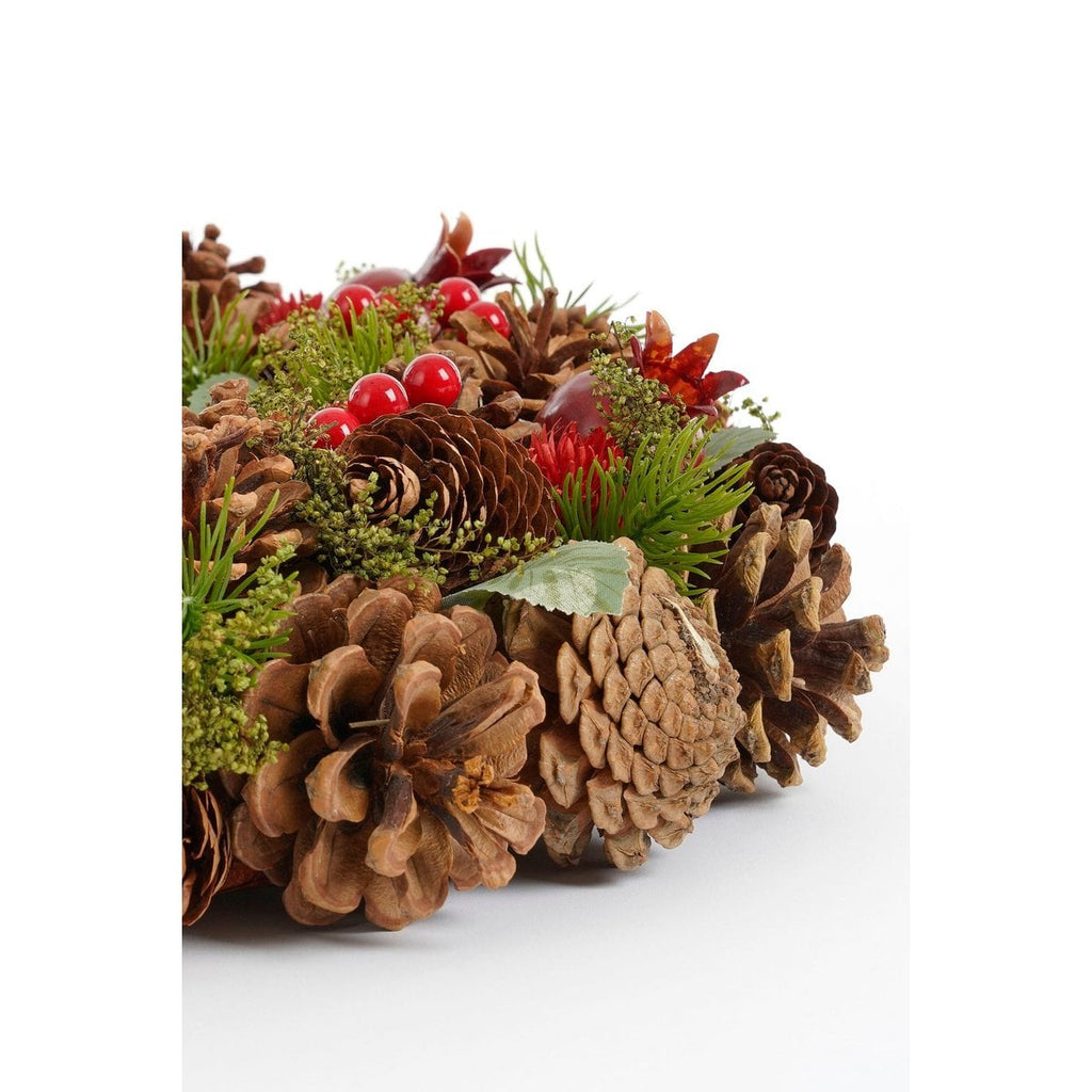 Kerstkrans Landon Bruin Mica Decorations