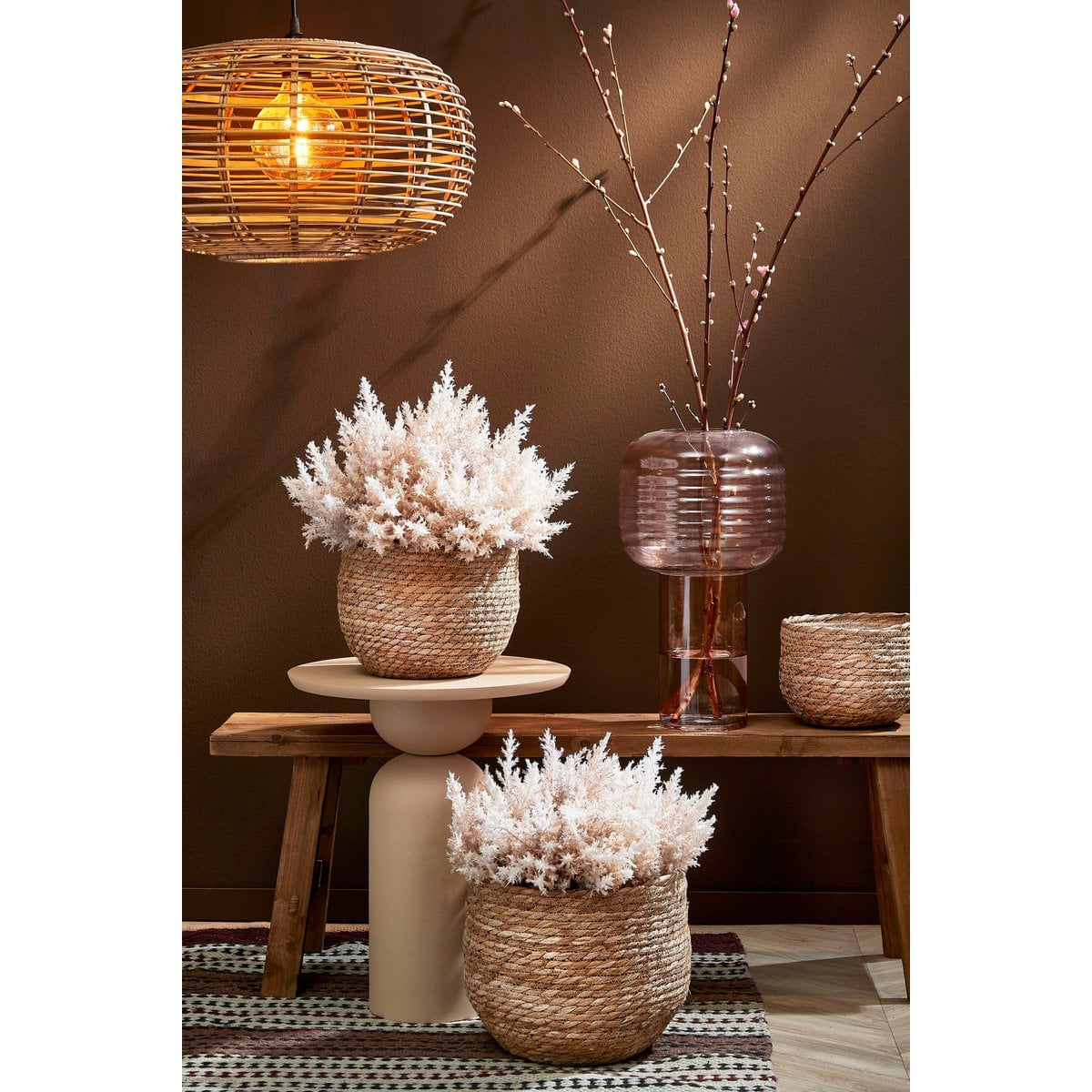 Plantenmand Jorck Lichtbruin Mica Decorations